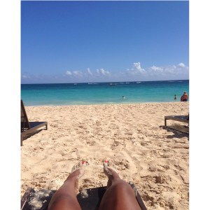 Chilling on the beach