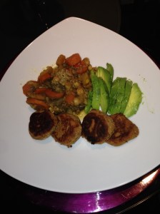 Homemade Falafel, Vegetables & Avocado